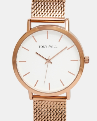 Show details for Classic Mesh Rose Gold White Rose Gold Picture of Classic Mesh Rose Gold White Rose Gold