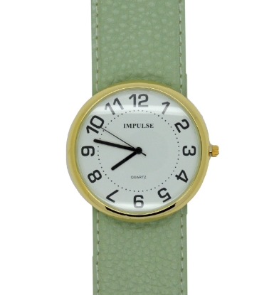 Show details for Impulse Slap Watch 041 - LARGE- Gold/Green Picture of Impulse Slap Watch 041 - LARGE- Gold/Green