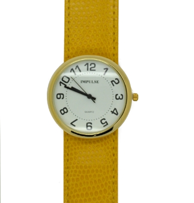 Show details for Impulse Slap Watch - SMALL - Lizard - Gold/Mustard Picture of Impulse Slap Watch - SMALL - Lizard - Gold/Mustard