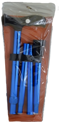 Show details for Folding Walking Stick - Blue Picture of Folding Walking Stick - Blue